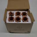 Upforesy 6 Pack Terracotta Watering Spikes for Indoor and Outdoor Plants - Simple and Easy Setup - Keep Plants Happy and Watered While You are Away