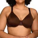 Vanity Fair Women's Beauty Back Smoothing Minimizer Bra, Minimizes Bust Line up to 1.5", Non Padded Cups up to H (Brown)