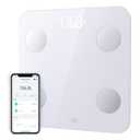 Wyze Scale S, Scale for Body Weight, Digital Bathroom Scale for Body Fat, BMI, Muscle, Heart Rate, Body Composition Analyzer with App, Batteries Included, Bluetooth, 400 lb, White