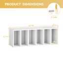 IOTXY DIY Modular Cubby Bookcase - Stackable 3-Cube Open Bookshelf, White | Enjoy DIY Fun, Free Combination, CubeXY Customizable Expandable Shelving Units, Fits 11-inch Fabric Storage Bin Organizer