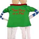 2 x Christmas Elf Doll Accessories Clothes Kit, Two Peas Couture Outfit for for Boy or Girl Elf Include T-Shirt, Two Pants and Shoes, Doll is not Included