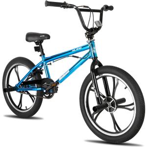 Hiland 20 Inch 3 5 Spoke Kids BMX Bike for Boys Girls Ages 5-12, 360 Degree Rotor Freestyle, 4 Pegs Single Speed Kids BMX Bicycle, Multiple Colors