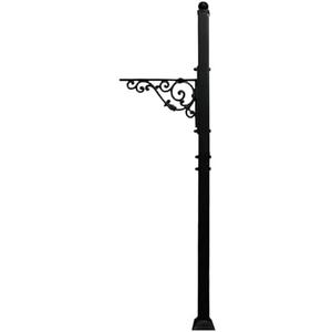 40.2-53" H Heavy Duty Outdoor Mailbox Post, Steel Mailbox Stand, Mounting Stand for Concrete