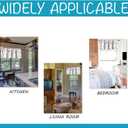 poefun Blackout Curtain Valances for Kitchen Windows - Tree Branches Printed Short Valances for Bedroom/Living Room/Bathroom/Farmhouse/Laundry with Rod Pocket 1 Panel 52 by 18 Inches Long, Grey