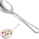 Dinner Spoon Set, 16 Pcs 7.3" Tablespoons, Premium Food Grade Stainless Steel Spoons, Durable Metal Spoon, Tablespoon, Silverware Spoons Only, Mirror Finish & Dishwasher Safe, Use for Home, Restaurant