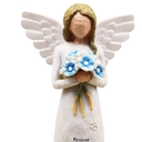 BORLESTA Thank You Gifts for Women, Coworkers, Friends - Teacher Appreciation Gifts, Volunteer Appreciation Gifts for Coworkers, Women - Thank You Gift Hand-Painted Figure (Blue)