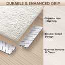 2 x BALEINE 12PCS Rug Tape, Double Sided Non Slip Rug Gripper for Hardwood Floors, Reusable Gripper Prevent Sliding, Washable Carpet Tape for Area Rugs (Rectangular)