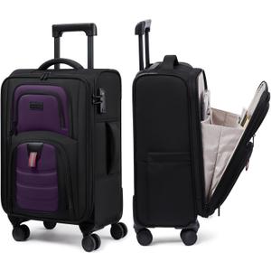 LOVEVOOK Carry On Luggage 22x14x9 - Airline Approved Spinner Suitcase, Medium-22inch