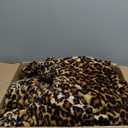 MACEVIA California King Blanket for Bed, Flannel Fleece Big Soft Blanket, Huge Blankets 120"x120" Cozy Warm Comfort, Extra Large Soft Plush Giant for Travel Camping 260GSM (Brown Leopard) (Fleece (120x120 IN), Brown Leopard Print)