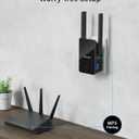 BrosTrend AX1500 WiFi 6 Universal WiFi to Ethernet Adapter with RJ45 Gigabit Port, Dual Band WiFi Bridge for PC, Printer, Smart TV, Blu-Ray Player, PlayStation, DVR, etc. Wireless to Wired Convert (black)