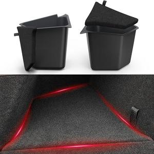 YITAMOTOR Tesla Model Y Trunk Organizer Storage Bins 2022-2023, Waterproof ABS Rear Side Box with Lids, 2PCS Car Trunk Accessories for 5-Seater (Excluding 2024-2025 Models/7-Seat)