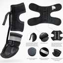 Idepet Dog Drop Foot Brace Strap On (No Knuckling Boot Brace) Dog Boot Leg Braces for Leg Support, Dog Shoes Lift Toes for Foot Issues, Arthritis, Pet Corrector for Dogs (7)