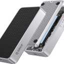 ORICO 80Gbps M.2 NVMe SSD Enclosure PCIE 5.0 Silent Fanless Compatible with Thunderbolt 5/4/3/USB4 X50 Dual-chip USB3.2/3.1/3.0 M-Key/(M&B) Key NVMe SSDs up to 8TB Fanless Silent Cooling- X50PRO