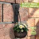 2 x Brick Clips Heavy Duty Matte Black Spring Steel Hanging Hooks - No Drill Hooks for Both Outdoor and Indoor Decor - Secure Hold for Lights Wreaths Signs - Fits Standard 2-1/4 to 2-3/8 in Brick Size