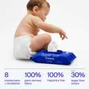 Coterie Baby Soft Wipe for Sensitive Skin, Hydrating Moisturizers and Emollients, Made with Cotton, Plant-Based & Plastic-Free Fibers, Hypoallergenic, Clean Gentle Baby Essentials, 12 Pack, 672 Count