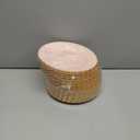 Hushee 50 Pcs Plastic Plates with Gold Trim 6'' Small Round Disposable Vintage Dessert Plates for Party Birthday Buffet Wedding Catering Celebration Reception (Pink)