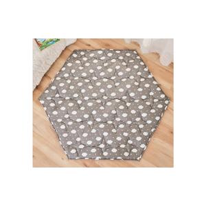 Hexagon Baby Play Mat for Floor,51"×59" Thicken Ultra Soft Playmat, Washable 6 Panel Playpen Mat Non-Slip Crawling Mat for Babies Floor Tummy time(Cloud)