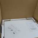 Maupvit White Nightstand with Charging Station, 17.7" W LED Night Stand End Table 2 Drawers & Storage Shelf for Bedroom,Wood Night Stand Cabinet 17.7 W*15.7" D*23.6" H