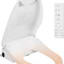 UCALAFEE Electric Bidet Seat Elongated White, Heated Seat with Endless Warm Water & Warm Air Dryer, Self-Cleaning Nozzle with Clean Plus Technology for Enhanced Hygiene