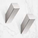 NINETREX Towel Hooks Brushed Nickel Stainless Steel 2 Pack Heavy Duty Modern Wall Hooks Silver Robe Hook for Bathroom Livingroom Hotel Style Wall Mounted