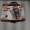 HORUSDY 22-Piece Wrench Set | Metric & SAE Combination Wrench Set with Organizer | 12 Point | Chrome Vanadium Steel
