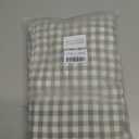 KKJIAF Sage Green Gingham Tablecloth 60 x 84 Inch, Cotton Plaid Tablecloth with Ruffle Edge Design, Linen Feel Classic Farmhouse Checkered Table Cover for Kitchen Parties Living Room Decoration