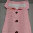 XMWEALTHY Unisex Infant Swaddle Blankets Soft Thick Fleece Knit Baby Girls Boys Stroller Wraps (Light Pink)