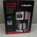 Mueller Ultra Brew Thermal Coffee Maker, 8 cup (34oz) Carafe, Keep Warm, Auto Shut-Off, LCD Display Coffee Machine, Programmable, Delay Brew Function, Stainless Steel