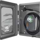 Outdoor EV Charger Enclosure Wall Box with Lock for Tesla Wall Connector & Chargepoint Home Flex with Holder | Weatherproof, Visible, Easy to Install, Gray