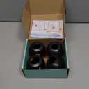 Child Safety Door Knob Cover (4 Pack) Hard-to-Remove Dual-Lock Door Handle Covers for Kids - Reusable Baby Proof Door Knob Locks - Installs Easily, No Tools Needed (Black)