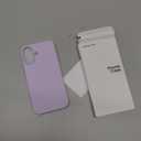 ORNARTO Compatible with iPhone 16 Case 6.1", Slim Liquid Silicone 3 Layers Full Covered Soft Gel Rubber Shockproof Phone Case, Protective Cover with Anti-Scratch Microfiber Lining-Pastel Lilac