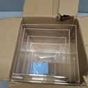Cliselda 6Pcs Clear Acrylic Boxes for Display, Food Risers for Buffet Table Party Cupcake Candy Desset,Acrylic Nesting Risers Display Stands Cube Boxes with Hollow Bottoms