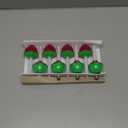 8 Pack Christmas Bubble Lights Replacement Bulbs, Vintage Christmas LED Bubble Lights Replacement Bulbs with Red Green Bases for Xmas Tree Decor, 0.6 Watts, C7/E12 Candelabra Base