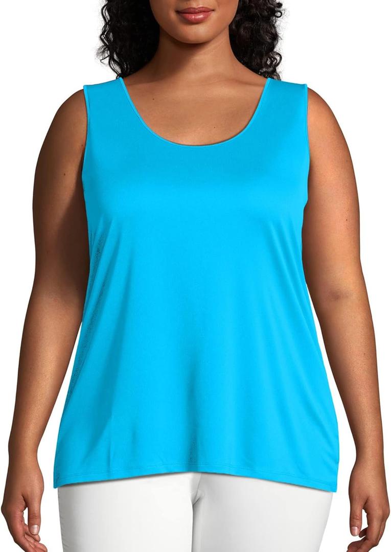 Hanes Comfortblend Women's Cooldri Performance Scoopneck Tank Top (1X)