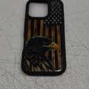Compatible with iPhone 16 Pro Case,Eagle American Flag Case for iPhone 16 Pro Design for Men Boys [Anti-Scratch] Non-Slip+Shockproof Rugged TPU Protective Case