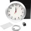 Wireless Hidden Camera Nanny Cam Clock 1080P FHD Hidden Spy Cameras for Home Real-Time View Motion Detection WiFi Wall Clock Security Camera Indoor No Audio