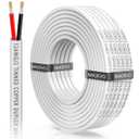 NAOEVO 12 Gauge Marine Wire Duplex, 12 AWG Stranded PVC Marine Electrical Wire, Waterproof/Corrosion Resistant/Tinned Copper Electrical Cable for Boat/Automotive/RV/Solar (30FT)