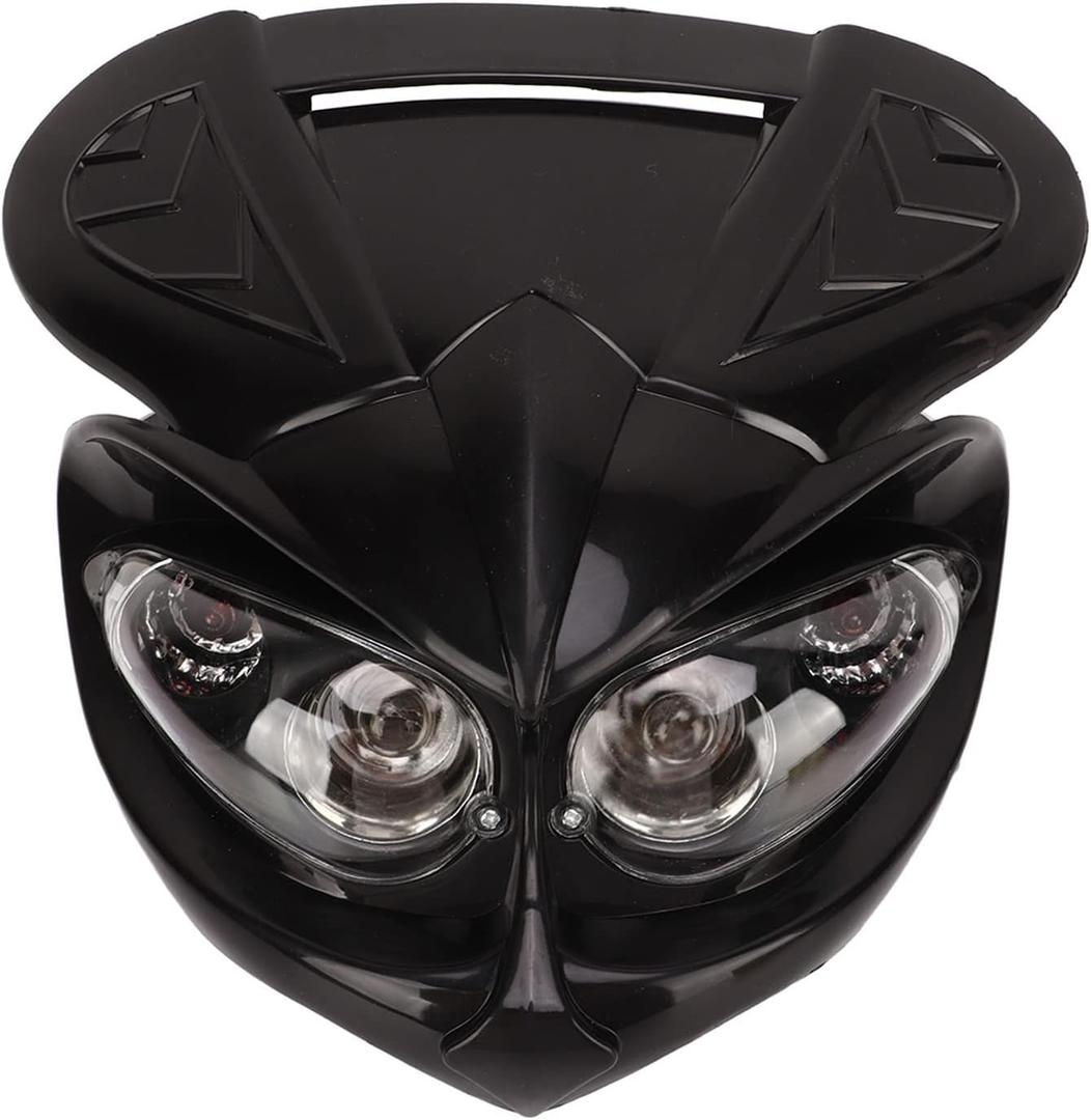 Tbest Motorcycle Front Light,Motorcycle Fairing Head Lamp 12V Dual Headlight High Low Beam Replacement for F Eagle CRF Pit Dirt Bike Motocross