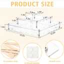 Gejoy Cakesicle Stand 3 Tiers Display Acrylic Ice Pop Stand Reusable Lollipop Holder with 50 Wood Ice Cream Sticks Phillips Screwdriver for Dessert Table Birthday Wedding Baby Shower Parties Brown