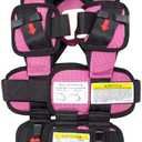 RideSafer - Extra Small Pink, Lightweight, Compact, Portable Car Seat - Perfect for Travel and Everyday Child Safety