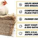 Eaton Pet and Pasture, Premium Laying Hen Nesting Pads, USA Grown & Sustainably Harvested, 13 x 13 (10 Pack)