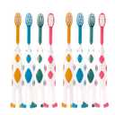 newrichbee 8 Packs Kids Toothbrush, Extra Soft Lovely Deer Toddler Toothbrush for Kids 2-8 Years (Pink&Orange&Blue&Green)