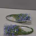 N&T NIETING Babys Breath Artificial Flowers Bulk, 10Pcs Blue Fake Gypsophila Bouquet Flowers Real Touch Faux Babies Breath Arrangement for Wedding Floral Party Home Centerpieces Vase Decoration, Blue
