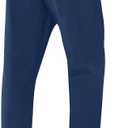NORTHYARD Men's Fleece Lined Pant Winter Warm Sweatpant Wind Cold Weather Pants Running Athletic Workout Gym Joggers (Blue, XXXL)