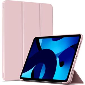 Case for iPad (A16) 11th Generation 11 Inch 2025, iPad 10th Generation 10.9 Inch 2022, Slim Trifold Stand Smart Case with Soft TPU Back Shell Cover, Support Touch ID, Auto Wake/Sleep - Pink-1