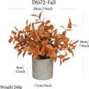 Fall Fake Potted Plants Artificial Plants for Shelf/Living Room/Wall/Home Decor (Fall)