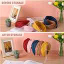 Suneerplay Headband Holder, Clear Headband Organizer, Acrylic Hair Hoop Display Stand, Hairband Rack Holder, Headband Storage Holder for Women and Girls