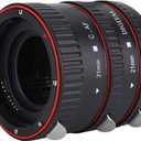 Auto Focus Macro Extension Tube Set,13mm + 21mm + 31mm Metal Autofocus EF Macro Extension Tube Set,Macro Extension Tube Set for EF Mount