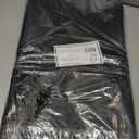 Purple Q Crafts Plastic Bag with Die Cut Handle Bag 15"x18" Black Plastic Merchandise Bags 50 Pack for Retail, Gifts, Trade Show and More