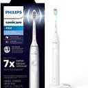 Philips Sonicare 4100 Rechargeable Electric Toothbrush, with Pressure Sensor, 2 Intensity Settings, SmarTimer and QuadPacer, 14-Day Battery Life, White, Model HX3681/23